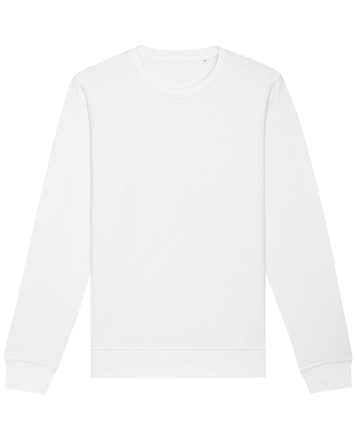 Tryck din logga på Sweatshirts från Stanley/Stella - Anpassa Stanley Stella - Unisex Roller Sweatshirt med rund hals i färgen Vit för företag, föreningar och privatpersoner
