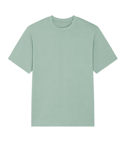 Tryck din logga på T-shirts från Stanley/Stella - Anpassa Freestyler Avslappnad Tung T-shirt – Unisex i färgen Ljusgrön för företag, föreningar och privatpersoner