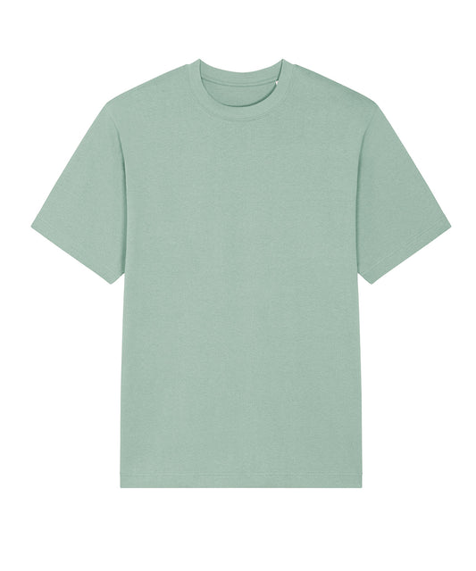 Tryck din logga på T-shirts från Stanley/Stella - Anpassa Freestyler Avslappnad Tung T-shirt – Unisex i färgen Ljusgrön för företag, föreningar och privatpersoner