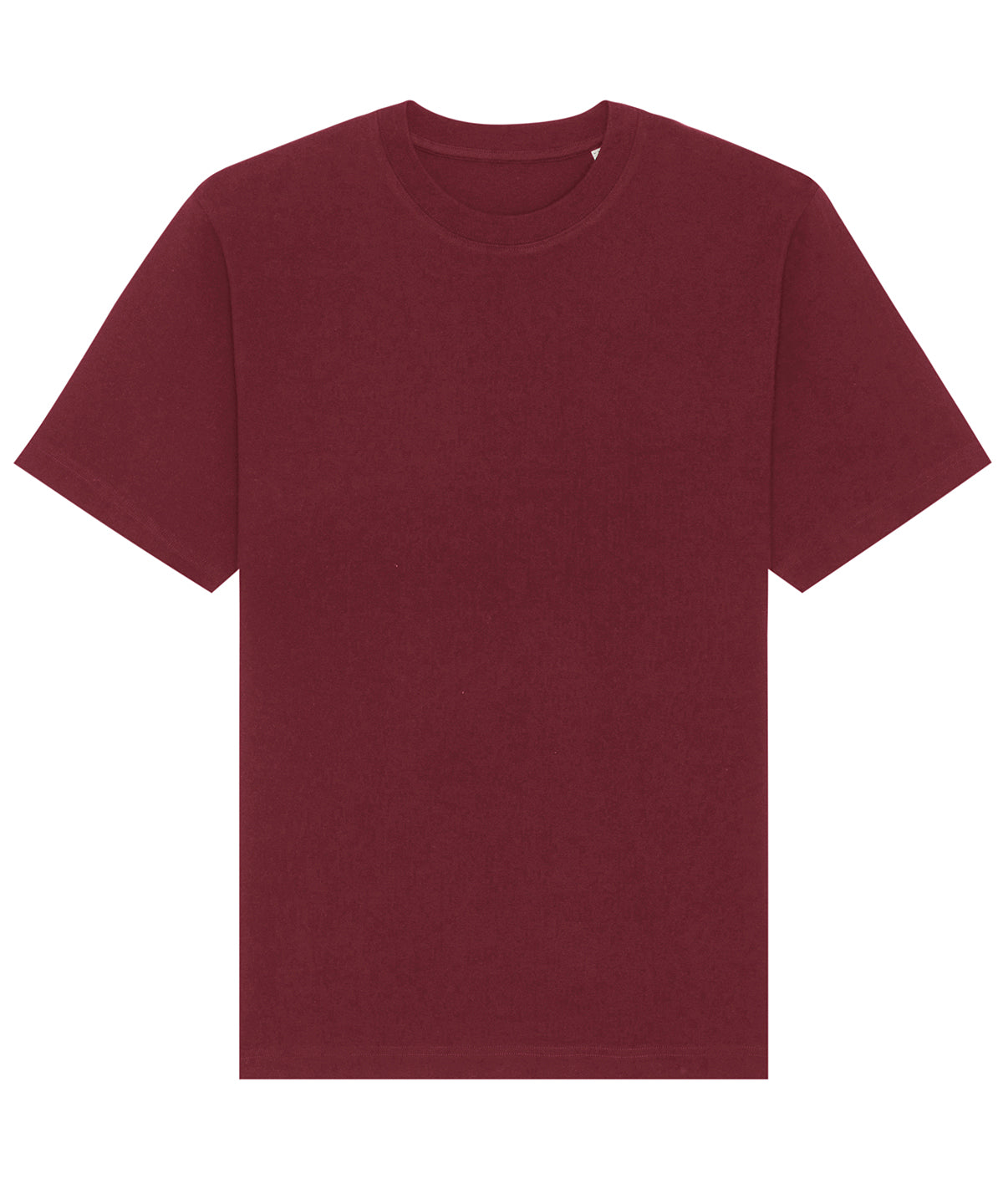 Tryck din logga på T-shirts från Stanley/Stella - Anpassa Freestyler Avslappnad Tung T-shirt – Unisex i färgen Burgundy för företag, föreningar och privatpersoner