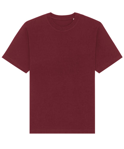 Tryck din logga på T-shirts från Stanley/Stella - Anpassa Freestyler Avslappnad Tung T-shirt – Unisex i färgen Burgundy för företag, föreningar och privatpersoner