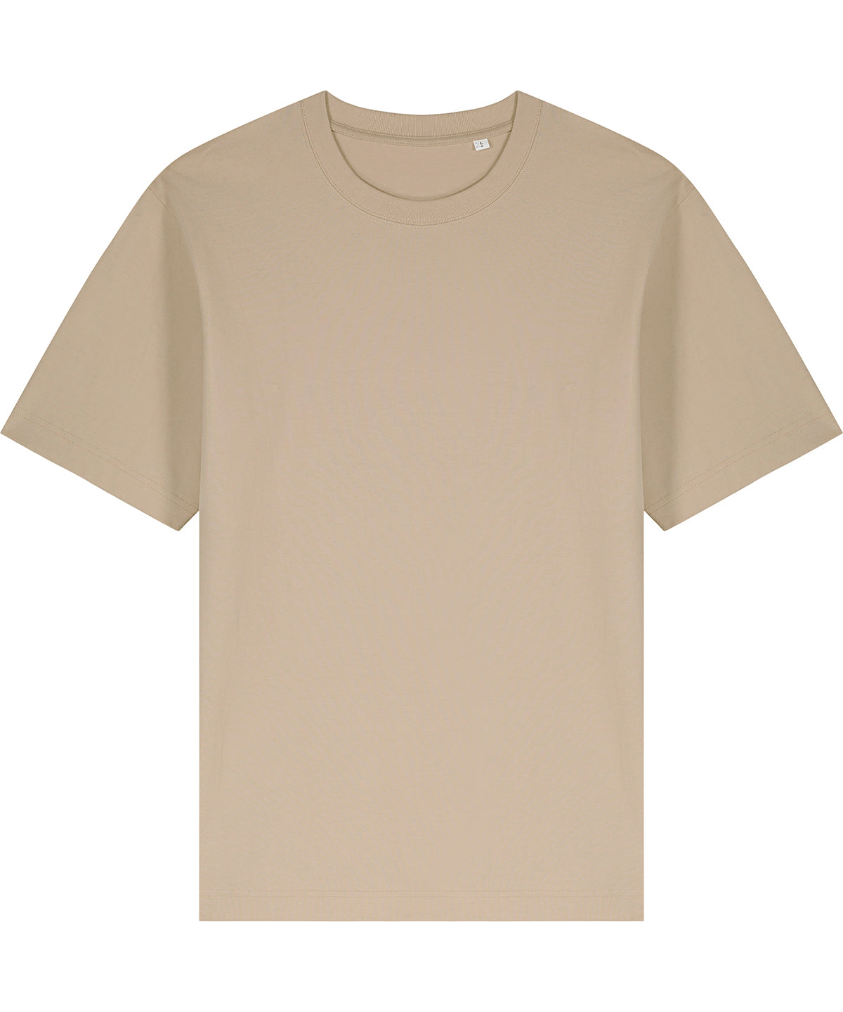Tryck din logga på T-shirts från Stanley/Stella - Anpassa Freestyler Avslappnad Tung T-shirt – Unisex i färgen Naturligt för företag, föreningar och privatpersoner