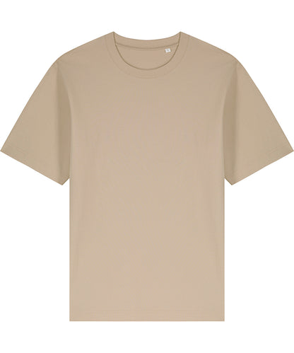 Tryck din logga på T-shirts från Stanley/Stella - Anpassa Freestyler Avslappnad Tung T-shirt – Unisex i färgen Naturligt för företag, föreningar och privatpersoner