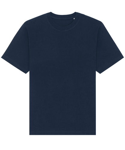 Tryck din logga på T-shirts från Stanley/Stella - Anpassa Freestyler Avslappnad Tung T-shirt – Unisex i färgen Marinblå för företag, föreningar och privatpersoner