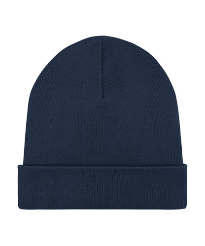 Tryck din logga på Mössor från Stanley/Stella - Anpassa Ribbad mössa i unisex-passform i färgen Marinblå One Size för företag, föreningar och privatpersoner