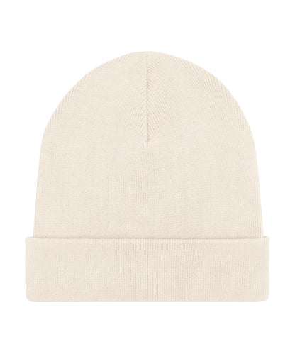 Tryck din logga på Mössor från Stanley/Stella - Anpassa Ribbad mössa i unisex-passform i färgen Naturligt One Size för företag, föreningar och privatpersoner