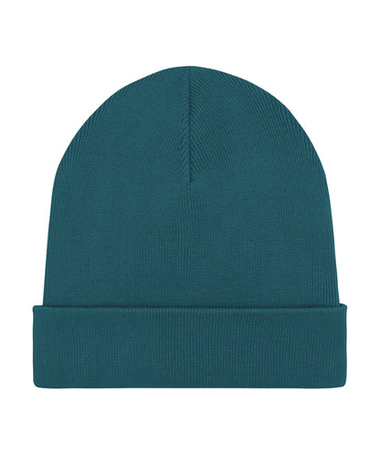 Tryck din logga på Mössor från Stanley/Stella - Anpassa Ribbad mössa i unisex-passform i färgen Teal One Size för företag, föreningar och privatpersoner