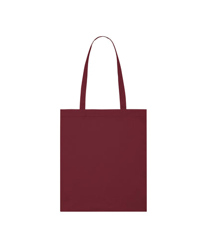 Tryck din logga på Väskor från Stanley/Stella - Anpassa Lightweight Cotton Tote i färgen Burgundy One Size för företag, föreningar och privatpersoner