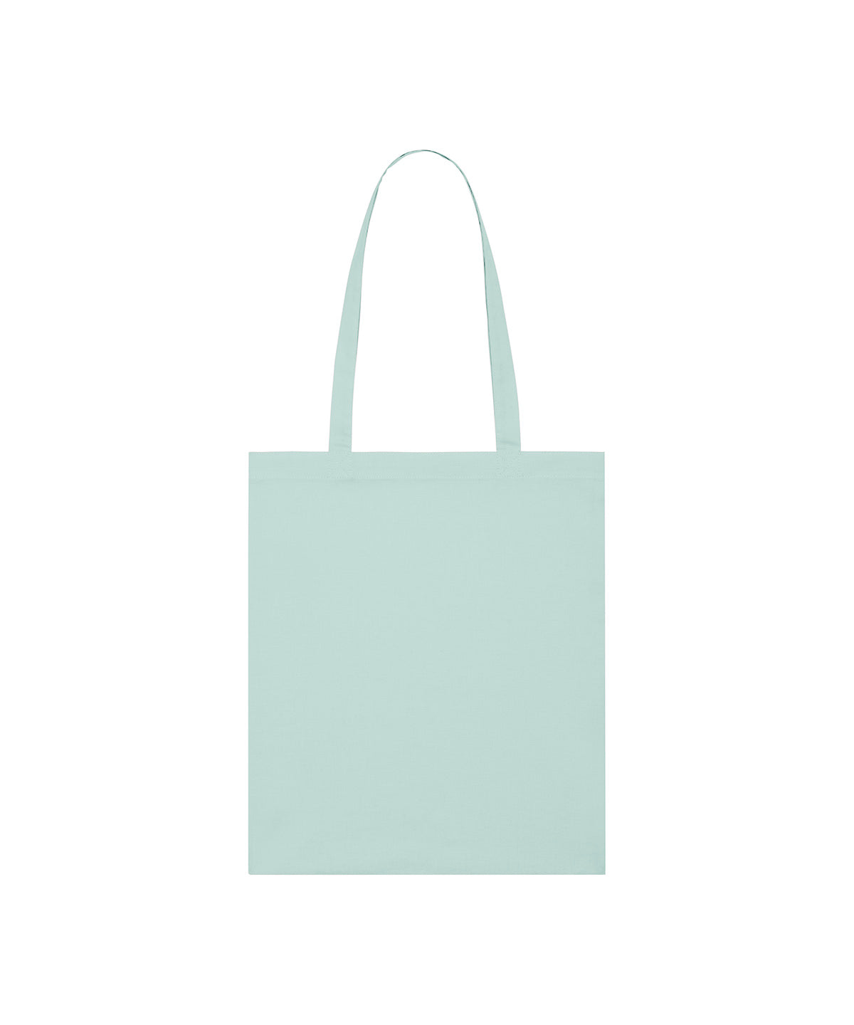 Tryck din logga på Väskor från Stanley/Stella - Anpassa Lightweight Cotton Tote i färgen Ljusblå One Size för företag, föreningar och privatpersoner
