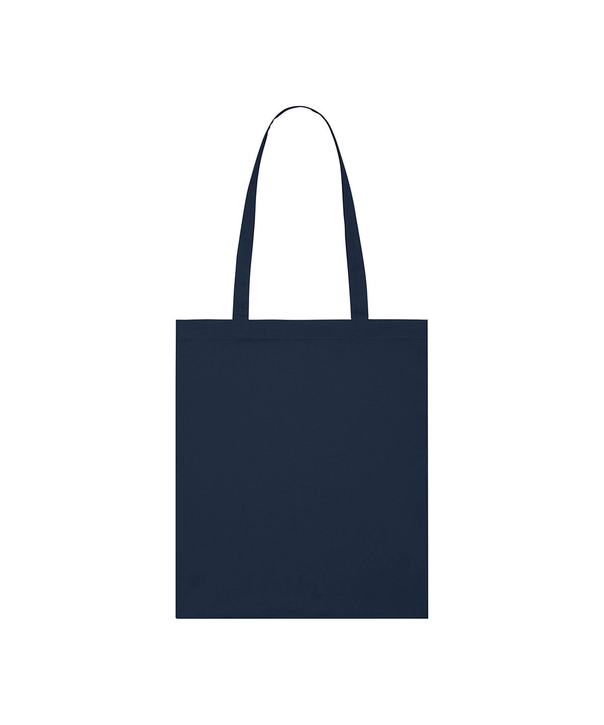 Tryck din logga på Väskor från Stanley/Stella - Anpassa Lightweight Cotton Tote i färgen Marinblå One Size för företag, föreningar och privatpersoner