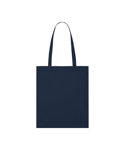 Tryck din logga på Väskor från Stanley/Stella - Anpassa Lightweight Cotton Tote i färgen Marinblå One Size för företag, föreningar och privatpersoner
