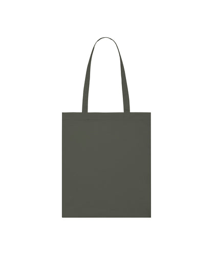 Tryck din logga på Väskor från Stanley/Stella - Anpassa Lightweight Cotton Tote i färgen Khaki One Size för företag, föreningar och privatpersoner