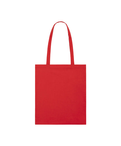 Tryck din logga på Väskor från Stanley/Stella - Anpassa Lightweight Cotton Tote i färgen Mellan röd One Size för företag, föreningar och privatpersoner