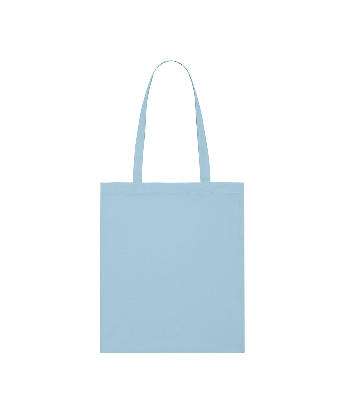 Tryck din logga på Väskor från Stanley/Stella - Anpassa Lightweight Cotton Tote i färgen Himmelblå One Size för företag, föreningar och privatpersoner