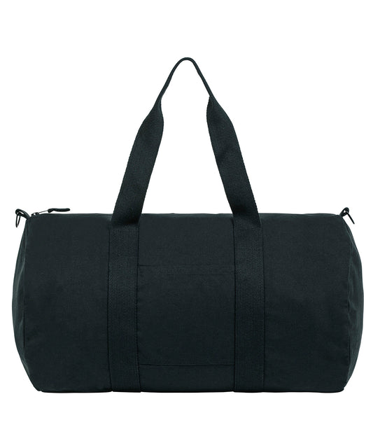 Tryck din logga på Väskor från Stanley/Stella - Anpassa Dufflebag med kanvastyg i färgen Svart One Size för företag, föreningar och privatpersoner