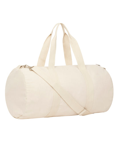 Tryck din logga på Väskor från Stanley/Stella - Anpassa Dufflebag med kanvastyg i färgen Naturligt One Size för företag, föreningar och privatpersoner