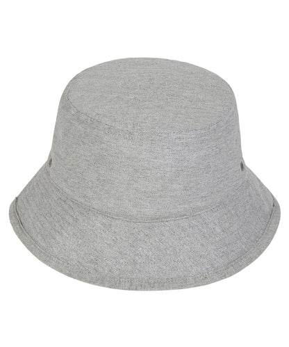 Tryck din logga på Hattar från Stanley/Stella - Anpassa Bucket-hatt med metallöglor i färgen Ljunggrå för företag, föreningar och privatpersoner