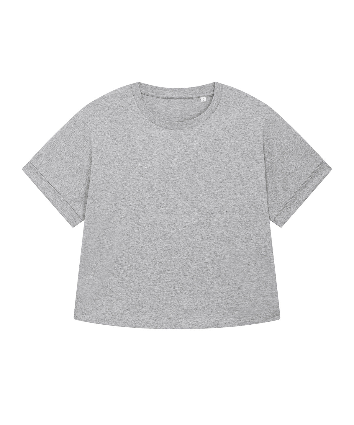 Tryck din logga på T-shirts från Stanley/Stella - Anpassa Stella Collider Överdimensionerad T-shirt – Dam i färgen Ljunggrå för företag, föreningar och privatpersoner