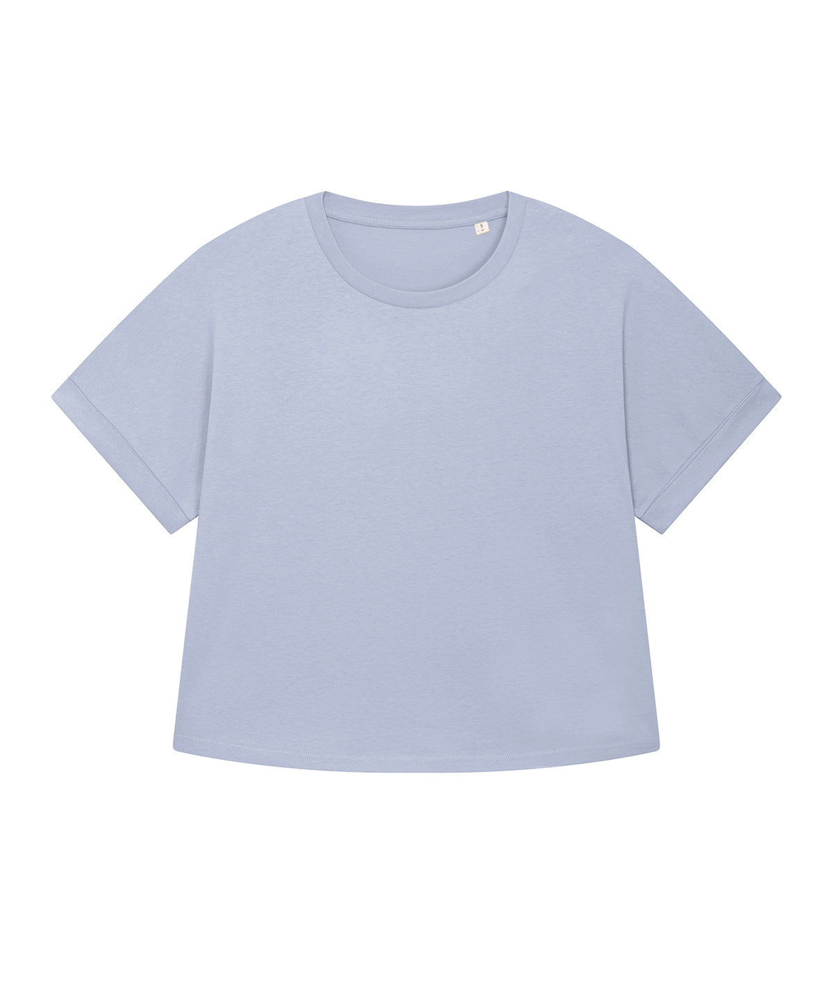 Tryck din logga på T-shirts från Stanley/Stella - Anpassa Stella Collider Överdimensionerad T-shirt – Dam i färgen Ljusblå för företag, föreningar och privatpersoner