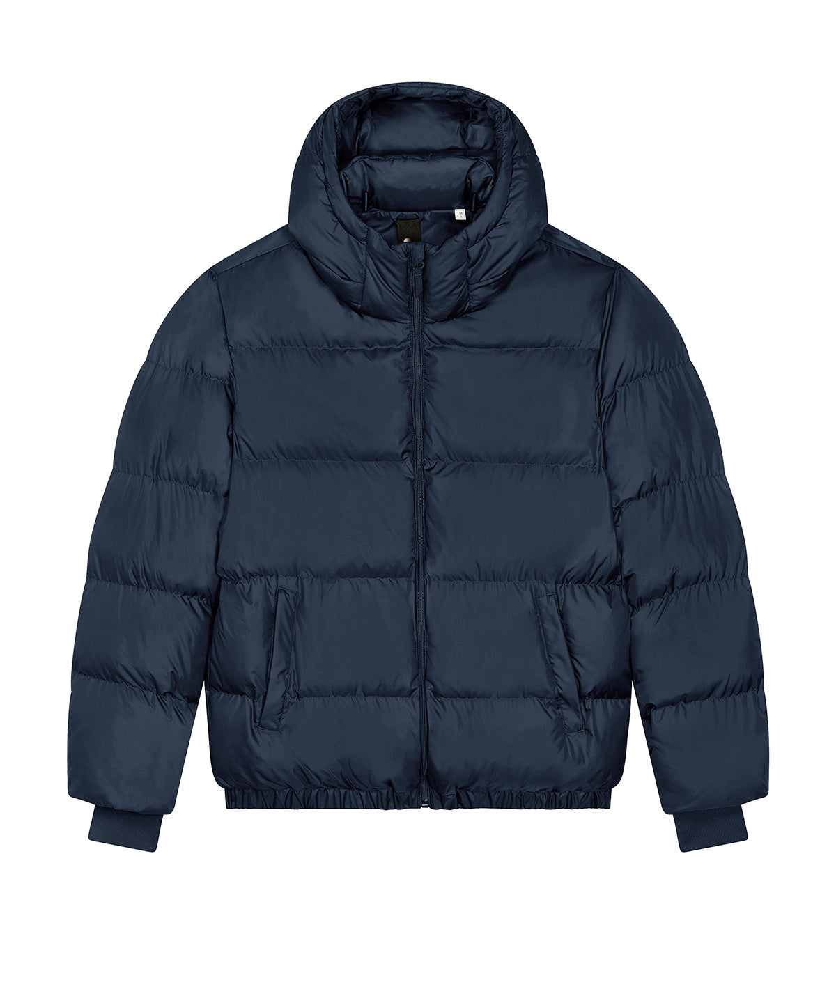 Tryck din logga på Jackor från Stanley/Stella - Anpassa Unisex Pufferjacka i oversize-modell i färgen Marinblå för företag, föreningar och privatpersoner