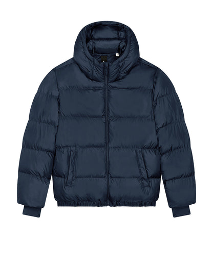 Tryck din logga på Jackor från Stanley/Stella - Anpassa Unisex Pufferjacka i oversize-modell i färgen Marinblå för företag, föreningar och privatpersoner