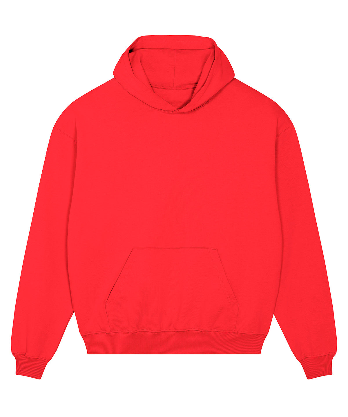 Tryck din logga på Hoodies från Stanley/Stella - Anpassa Stanley Stella - Unisex Cooper Dry Hoodie Sweatshirt i färgen Mellan röd för företag, föreningar och privatpersoner