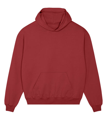 Tryck din logga på Hoodies från Stanley/Stella - Anpassa Stanley Stella - Unisex Cooper Dry Hoodie Sweatshirt i färgen Mörkröd för företag, föreningar och privatpersoner