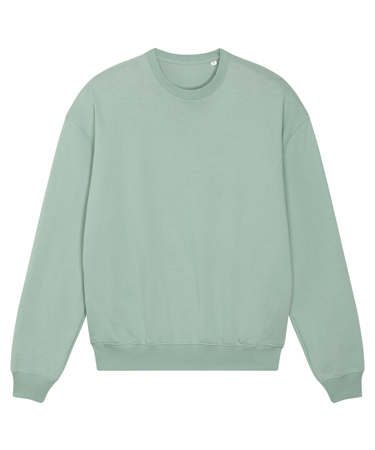 Tryck din logga på Sweatshirts från Stanley/Stella - Anpassa Stanley Stella - Unisex Ledger Dry Sweatshirt i färgen Ljusgrön för företag, föreningar och privatpersoner