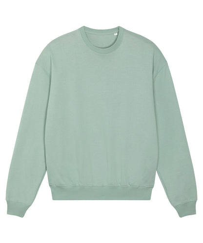 Tryck din logga på Sweatshirts från Stanley/Stella - Anpassa Stanley Stella - Unisex Ledger Dry Sweatshirt i färgen Ljusgrön för företag, föreningar och privatpersoner