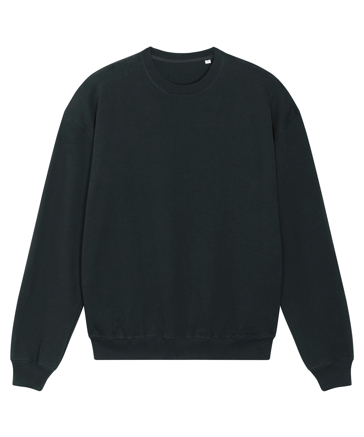 Tryck din logga på Sweatshirts från Stanley/Stella - Anpassa Stanley Stella - Unisex Ledger Dry Sweatshirt i färgen Svart för företag, föreningar och privatpersoner