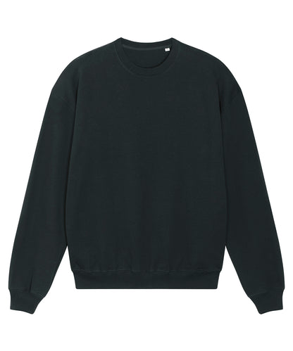Tryck din logga på Sweatshirts från Stanley/Stella - Anpassa Stanley Stella - Unisex Ledger Dry Sweatshirt i färgen Svart för företag, föreningar och privatpersoner