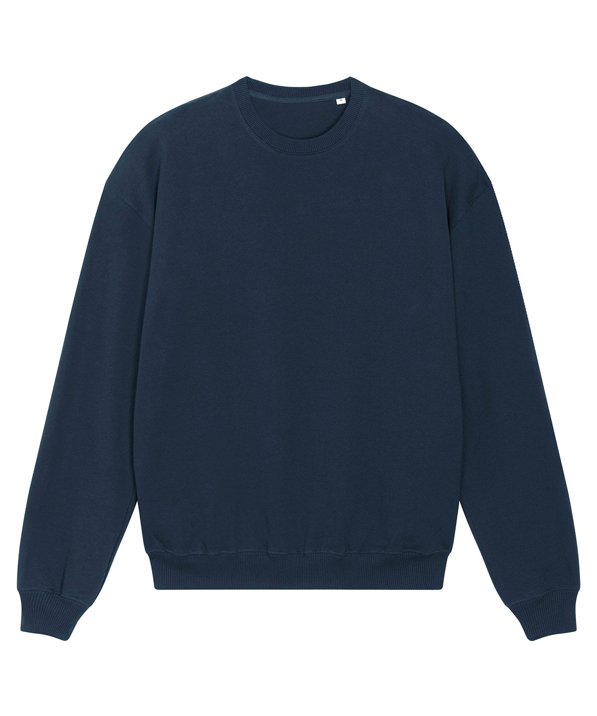 Tryck din logga på Sweatshirts från Stanley/Stella - Anpassa Stanley Stella - Unisex Ledger Dry Sweatshirt i färgen Marinblå för företag, föreningar och privatpersoner