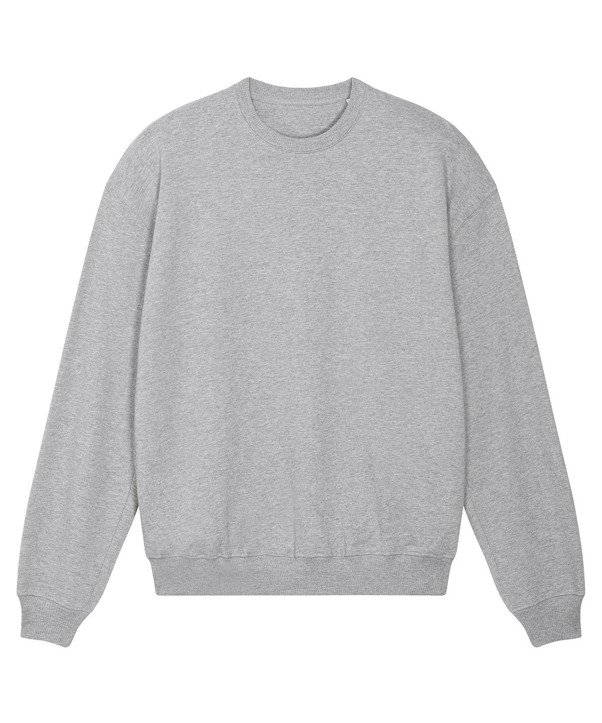 Tryck din logga på Sweatshirts från Stanley/Stella - Anpassa Stanley Stella - Unisex Ledger Dry Sweatshirt i färgen Mellangrå för företag, föreningar och privatpersoner