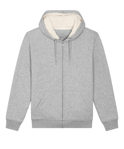 Tryck din logga på Hoodies från Stanley/Stella - Anpassa Stanley Stella - Hygger Sherpa Sweatshirt i färgen Mellangrå för företag, föreningar och privatpersoner