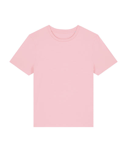 Tryck din logga på T-shirts från Stanley/Stella - Anpassa Stella Ella Figursydd T-shirt – Dam i färgen Ljusrosa för företag, föreningar och privatpersoner