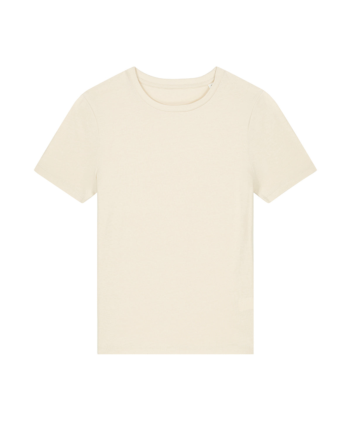 Tryck din logga på T-shirts från Stanley/Stella - Anpassa Stella Ella Figursydd T-shirt – Dam i färgen Naturligt för företag, föreningar och privatpersoner