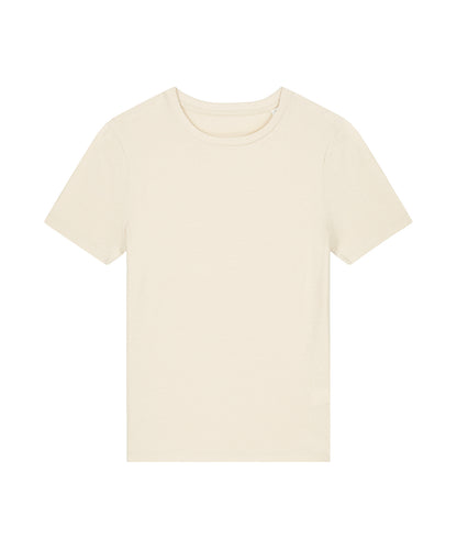 Tryck din logga på T-shirts från Stanley/Stella - Anpassa Stella Ella Figursydd T-shirt – Dam i färgen Naturligt för företag, föreningar och privatpersoner