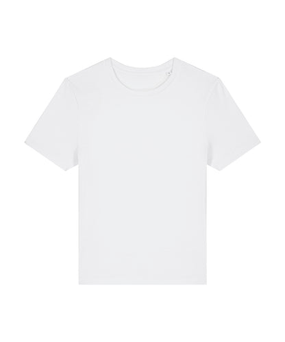 Tryck din logga på T-shirts från Stanley/Stella - Anpassa Stella Ella Figursydd T-shirt – Dam i färgen Vit för företag, föreningar och privatpersoner