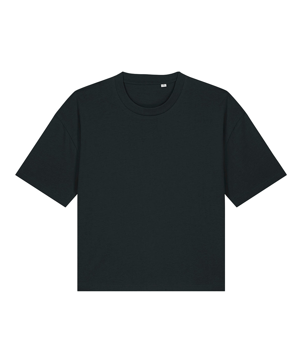 Tryck din logga på T-shirts från Stanley/Stella - Anpassa Stella Nova Boxig T-shirt – Dam i färgen Svart för företag, föreningar och privatpersoner