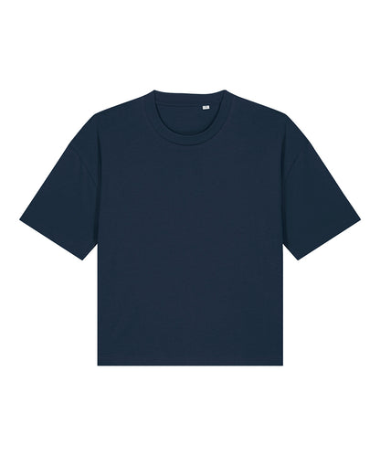 Tryck din logga på T-shirts från Stanley/Stella - Anpassa Stella Nova Boxig T-shirt – Dam i färgen Marinblå för företag, föreningar och privatpersoner
