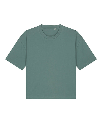 Tryck din logga på T-shirts från Stanley/Stella - Anpassa Stella Nova Boxig T-shirt – Dam i färgen Mörkgrön för företag, föreningar och privatpersoner