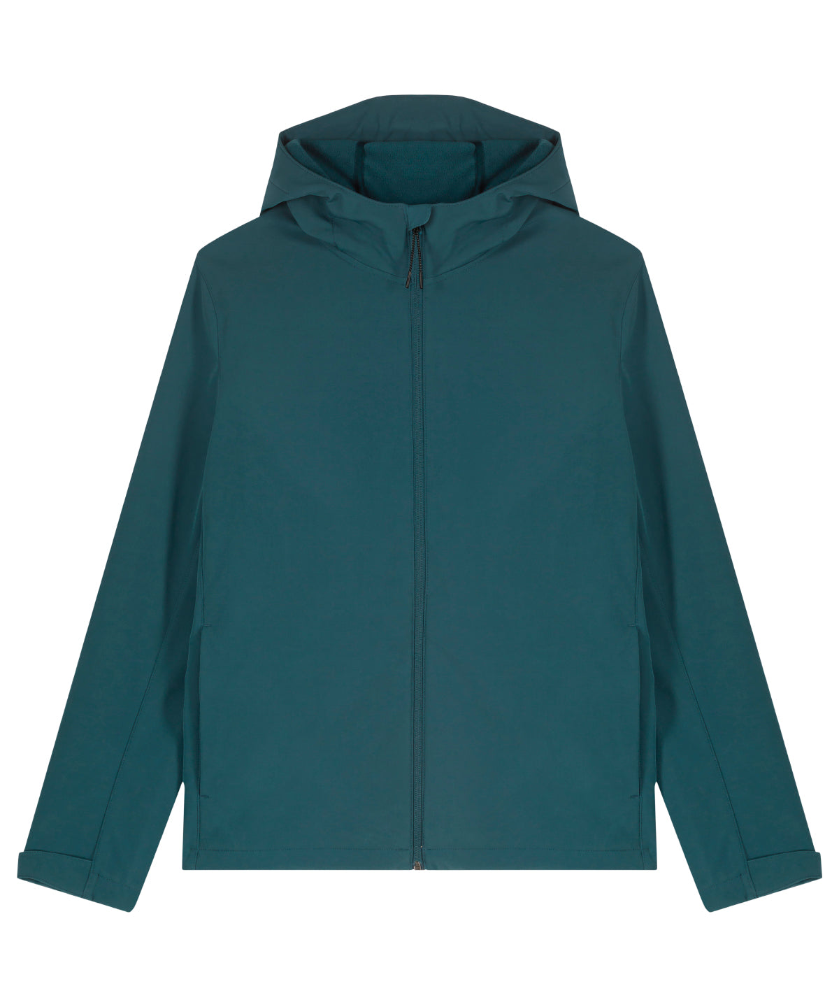 Tryck din logga på Softshelljackor från Stanley/Stella - Anpassa Stanley Discoverer softshell med huva i färgen Mörkblå för företag, föreningar och privatpersoner