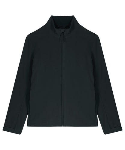 Tryck din logga på Softshelljackor från Stanley/Stella - Anpassa Stanley Navigator softshell i färgen Svart för företag, föreningar och privatpersoner