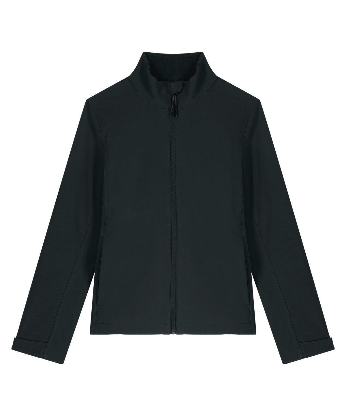 Tryck din logga på Softshelljackor från Stanley/Stella - Anpassa Dam Stella Navigator softshell i färgen Svart för företag, föreningar och privatpersoner