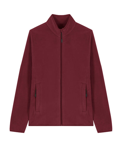 Tryck din logga på Fleece från Stanley/Stella - Anpassa Stella Guider i färgen Burgundy för företag, föreningar och privatpersoner
