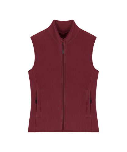 Tryck din logga på Fleece från Stanley/Stella - Anpassa Stella Quester i färgen Burgundy för företag, föreningar och privatpersoner