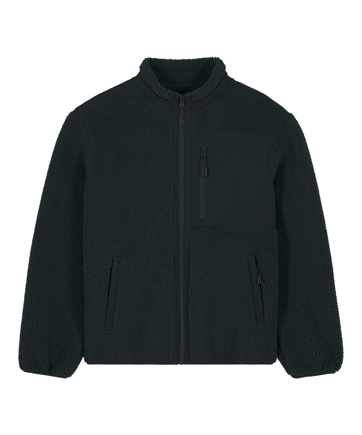 Tryck din logga på Fleece från Stanley/Stella - Anpassa Brooker i färgen Svart för företag, föreningar och privatpersoner