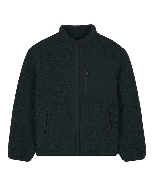 Tryck din logga på Fleece från Stanley/Stella - Anpassa Brooker i färgen Svart för företag, föreningar och privatpersoner