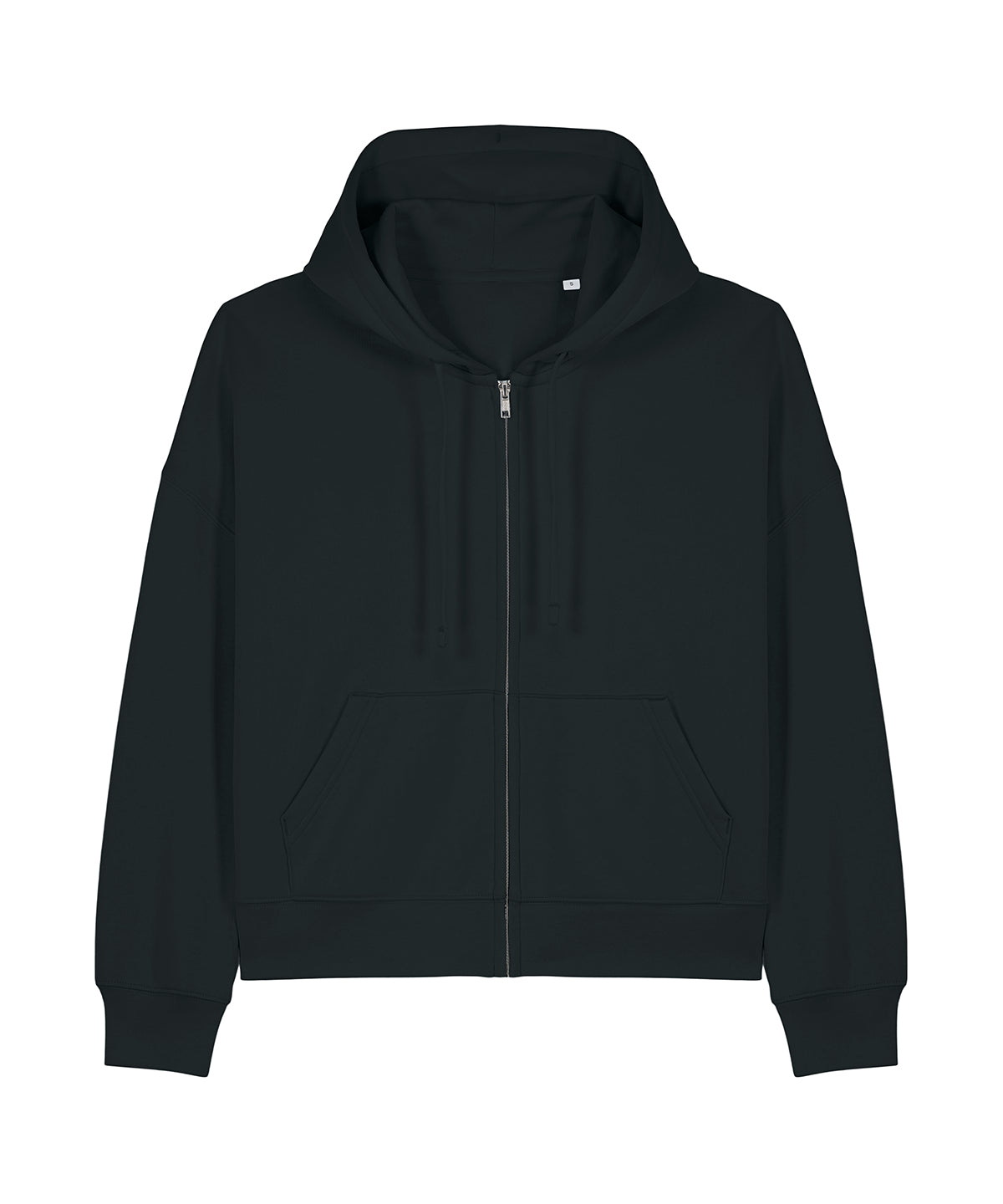 Tryck din logga på Hoodies från Stanley/Stella - Anpassa Stanley Stella - Ida Hoodie i färgen Svart för företag, föreningar och privatpersoner