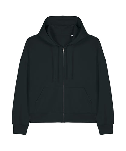 Tryck din logga på Hoodies från Stanley/Stella - Anpassa Stanley Stella - Ida Hoodie i färgen Svart för företag, föreningar och privatpersoner